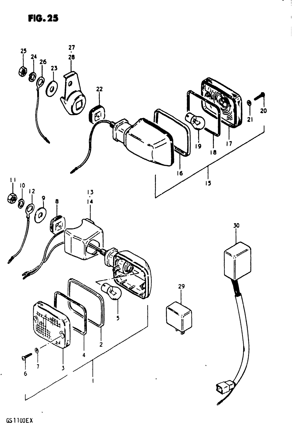 Turn signal lamp (gs1100ex)