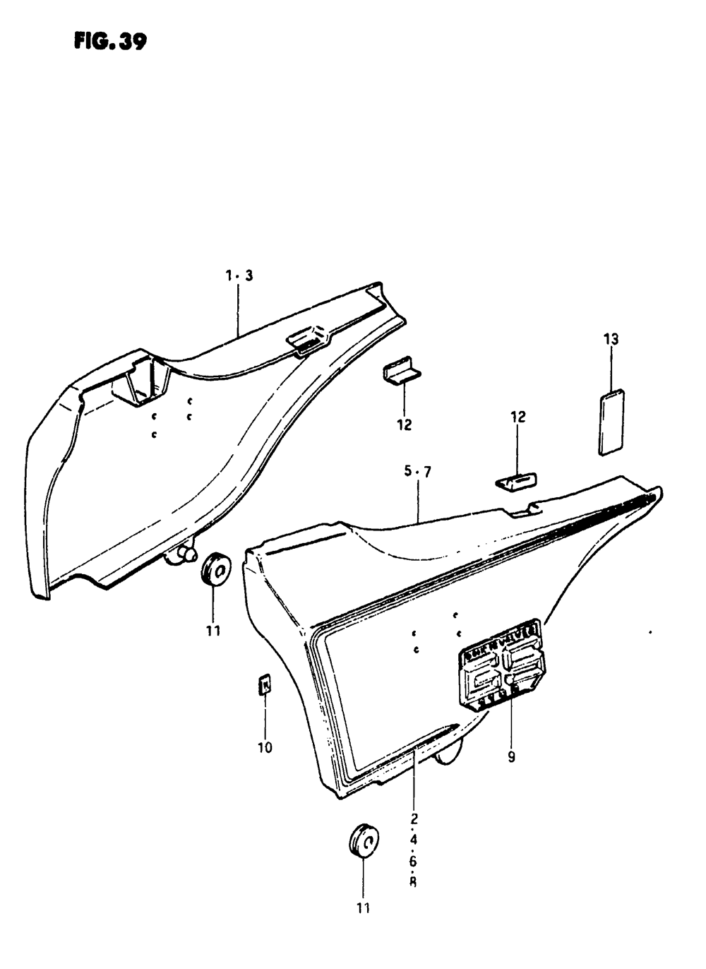 Frame cover (gs1100ex)