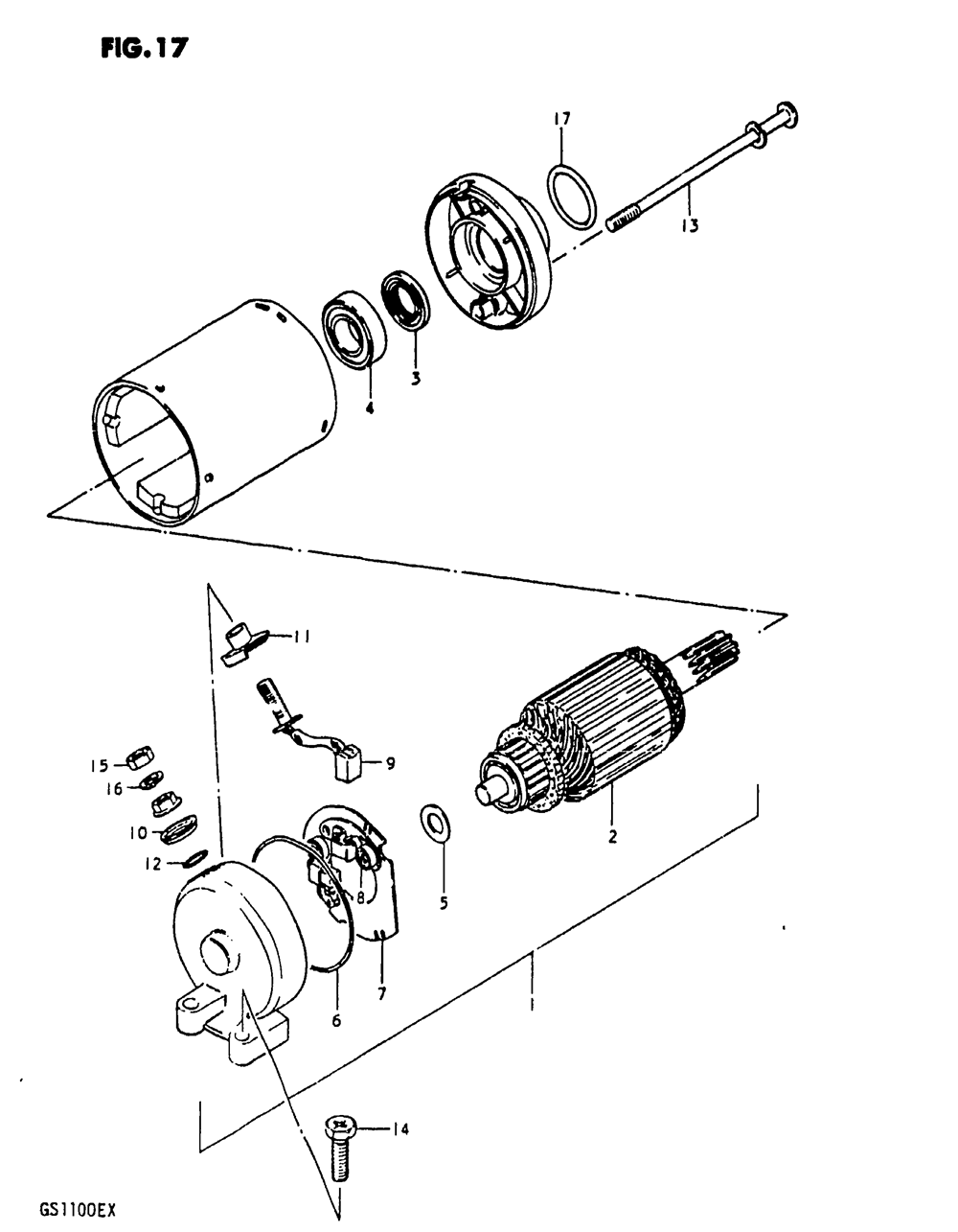 Starting motor