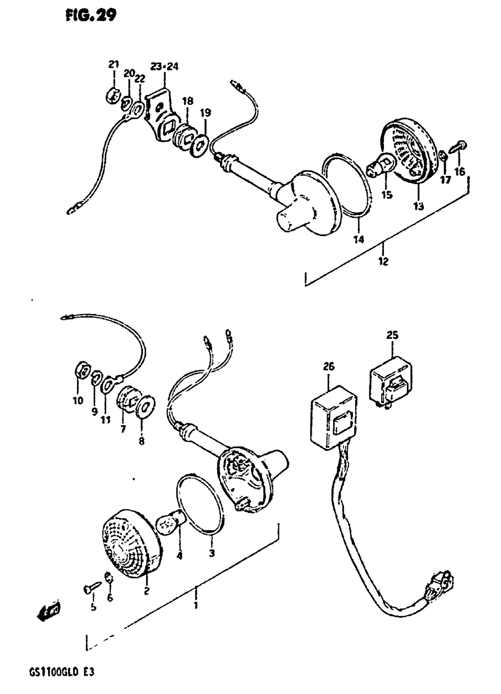 Turn signal lamp (model z)