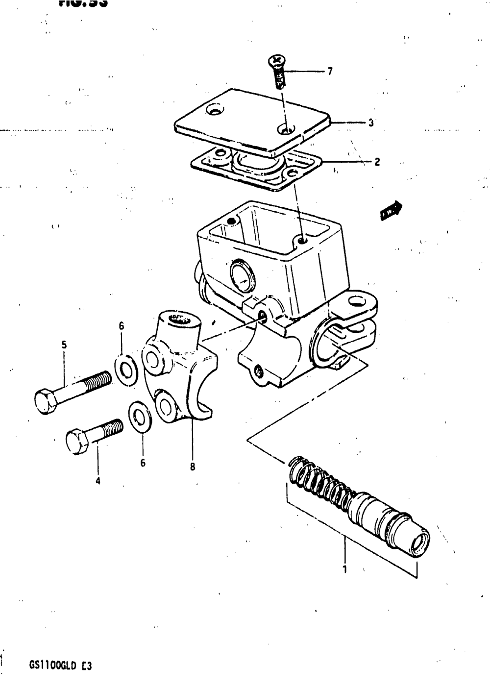 Front master cylinder