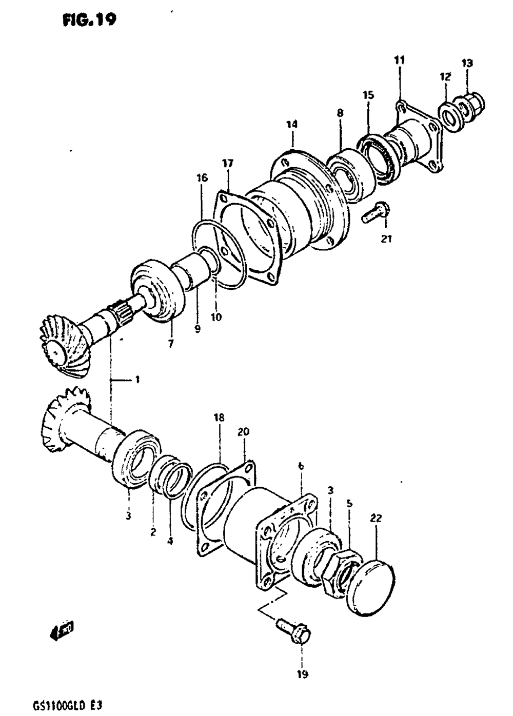 Secondary drive gear