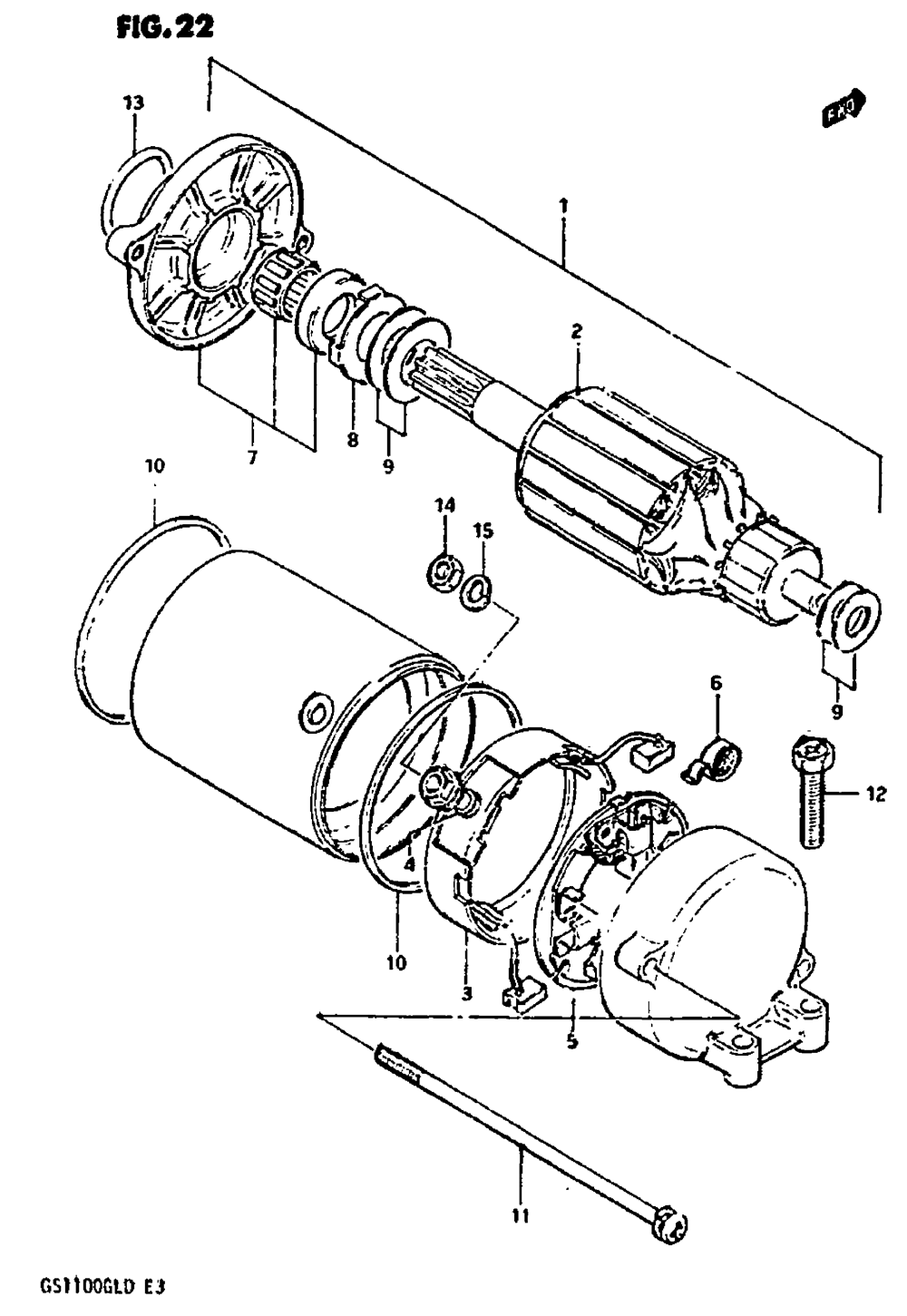 Starting motor