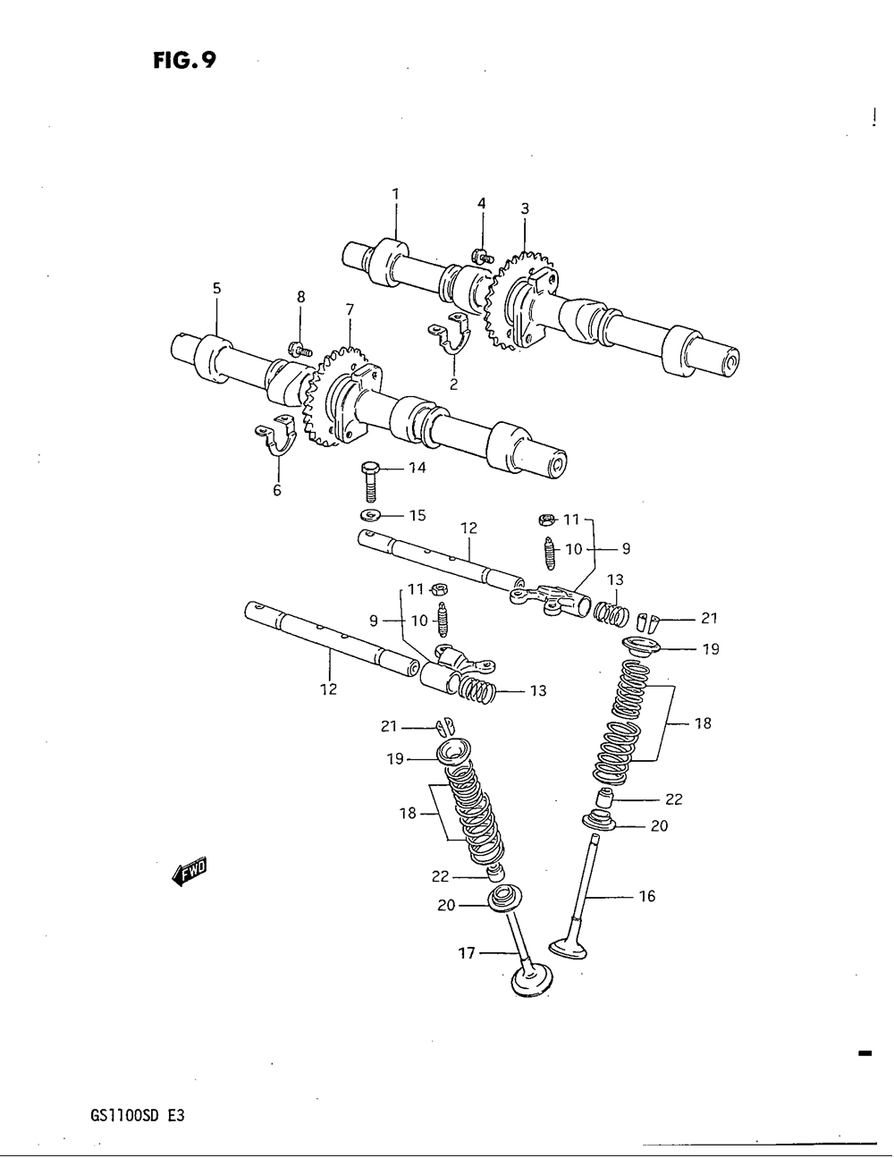 Cam shaft - valve