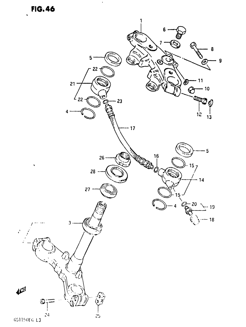 Steering stem (gs1150es3_ese_esf)