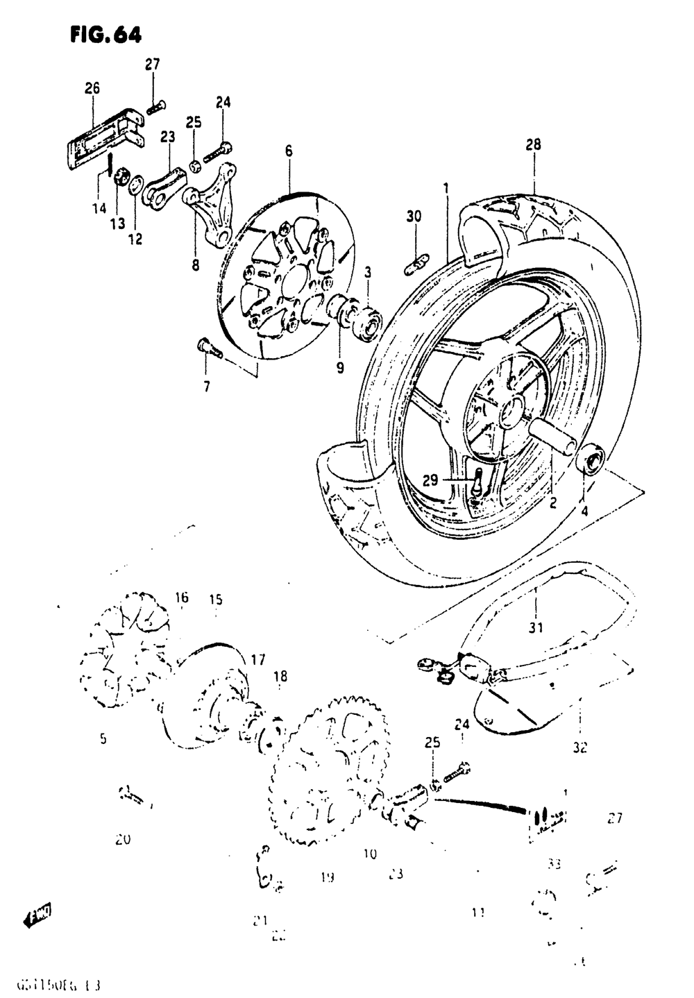 Rear wheel