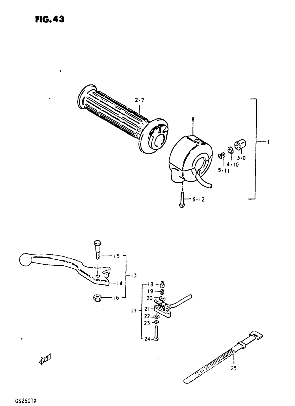 Right handle switch