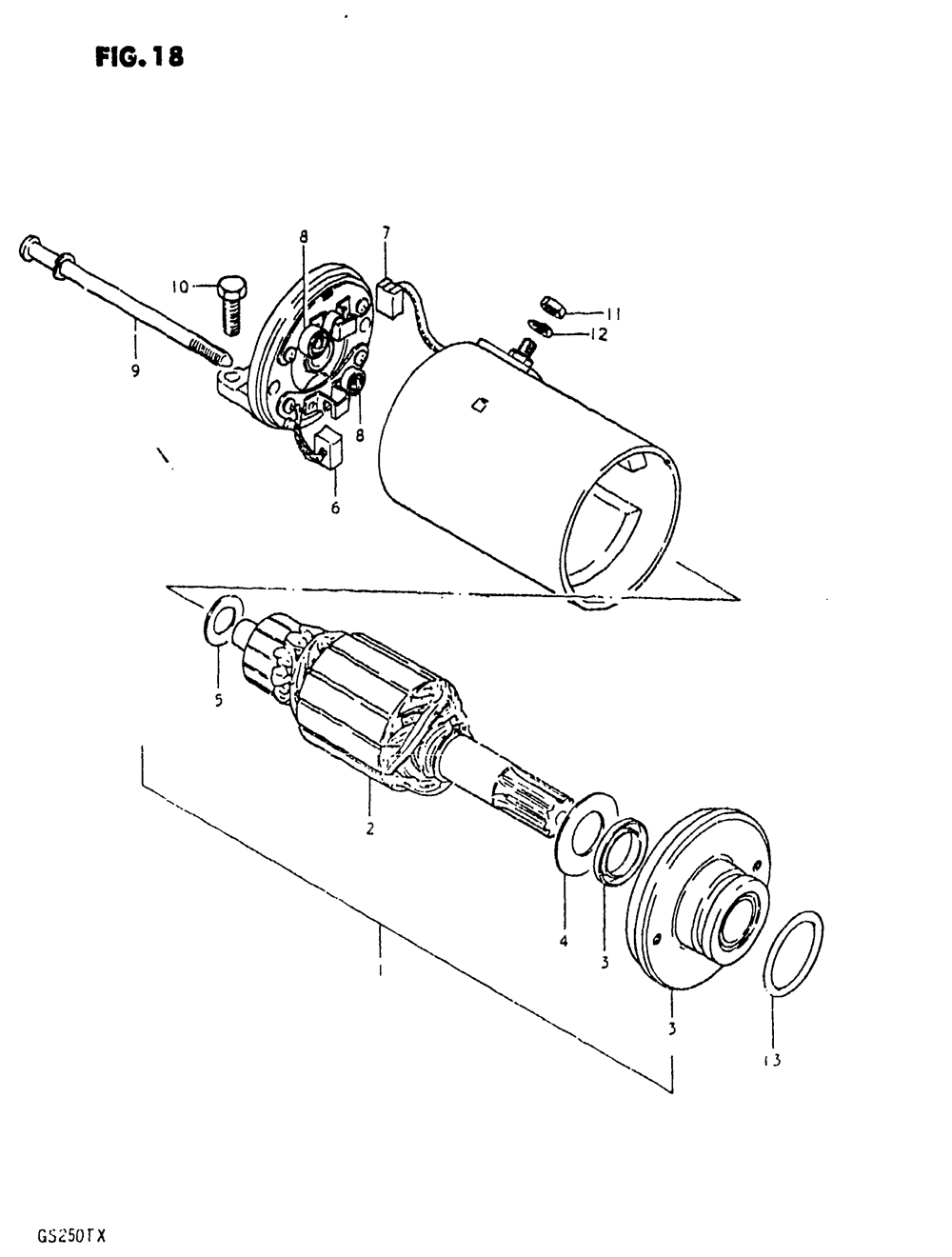 Starting motor