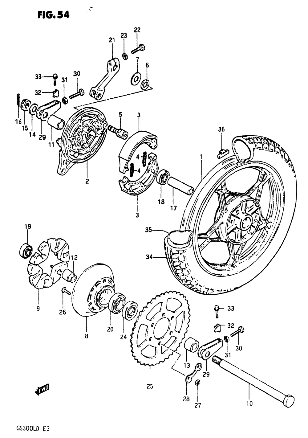 Rear wheel