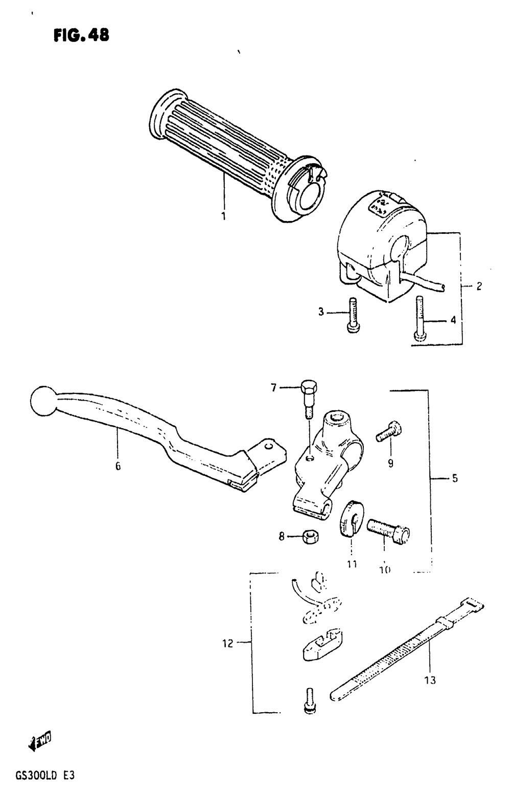 Right handle switch (model d)