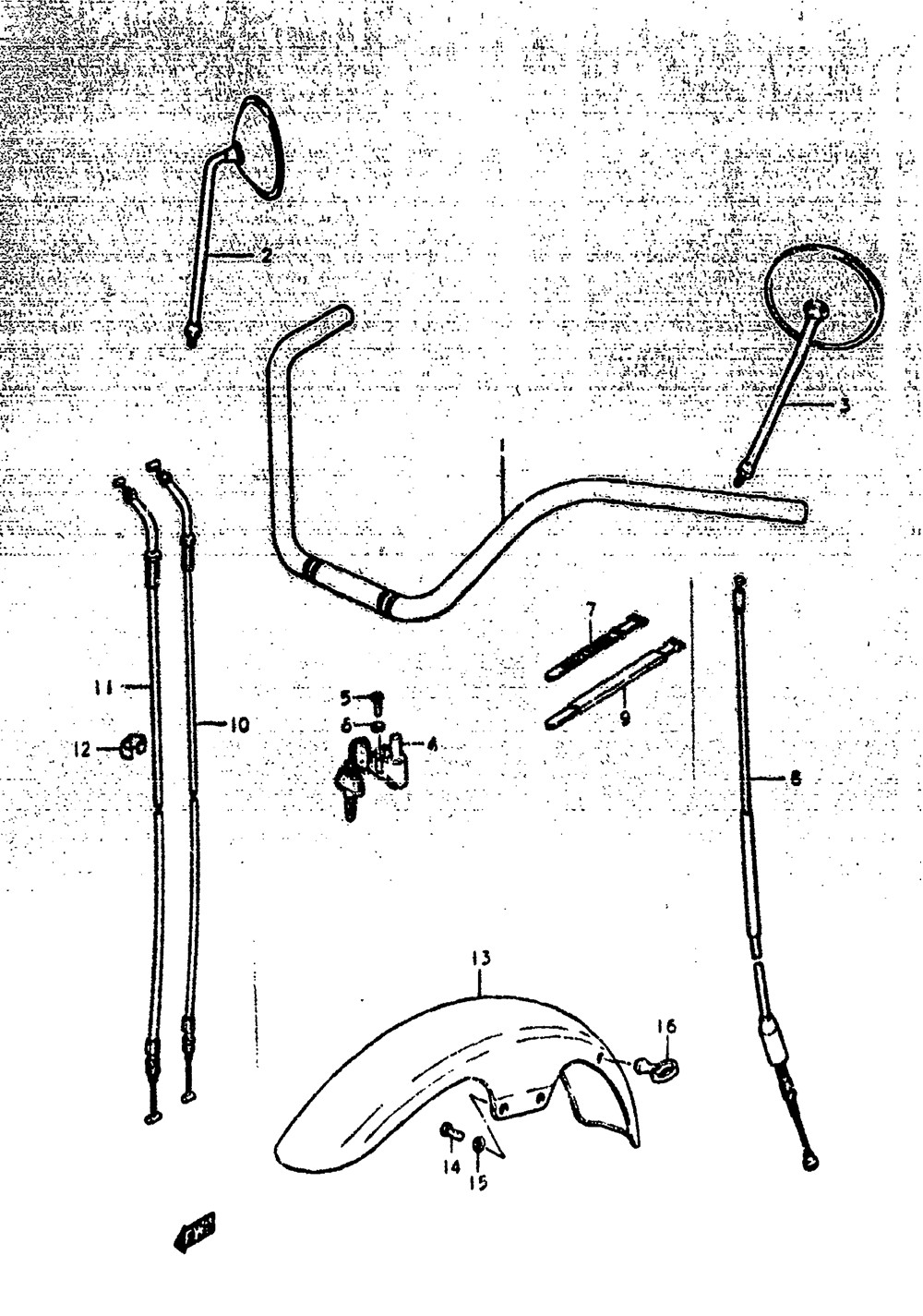 Handlebar - front fender