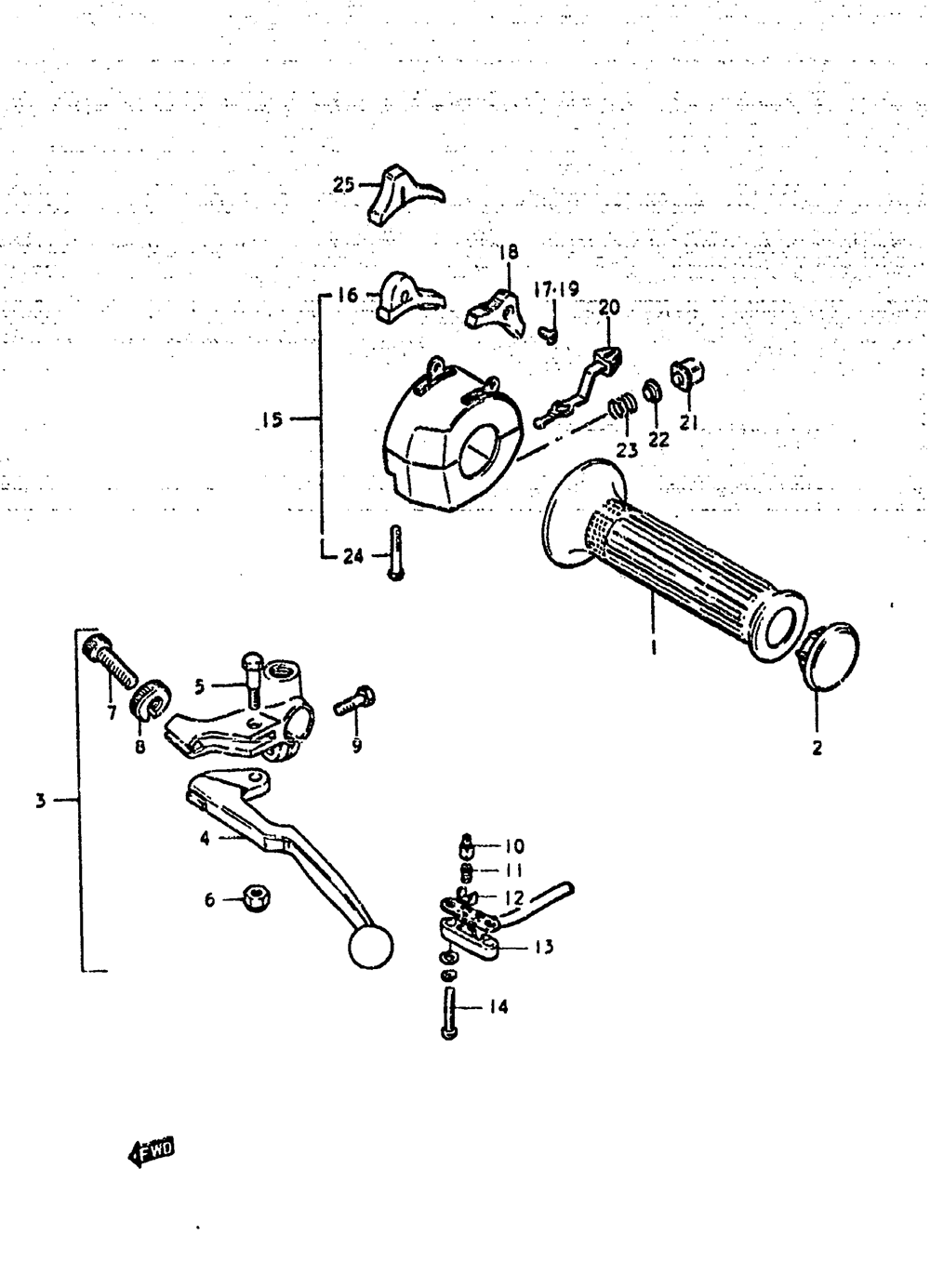 Lh handle switch