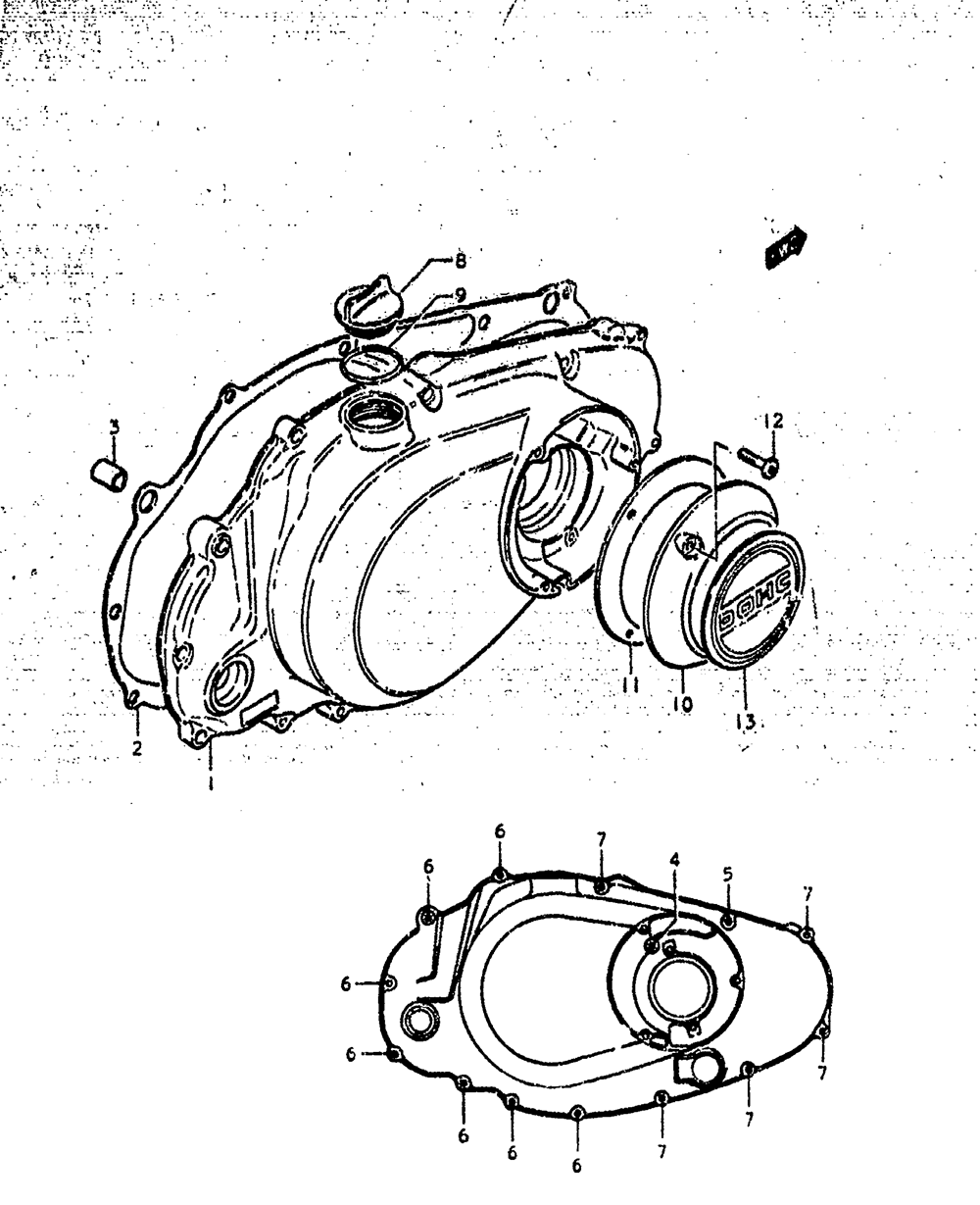 Crankcase rh cover