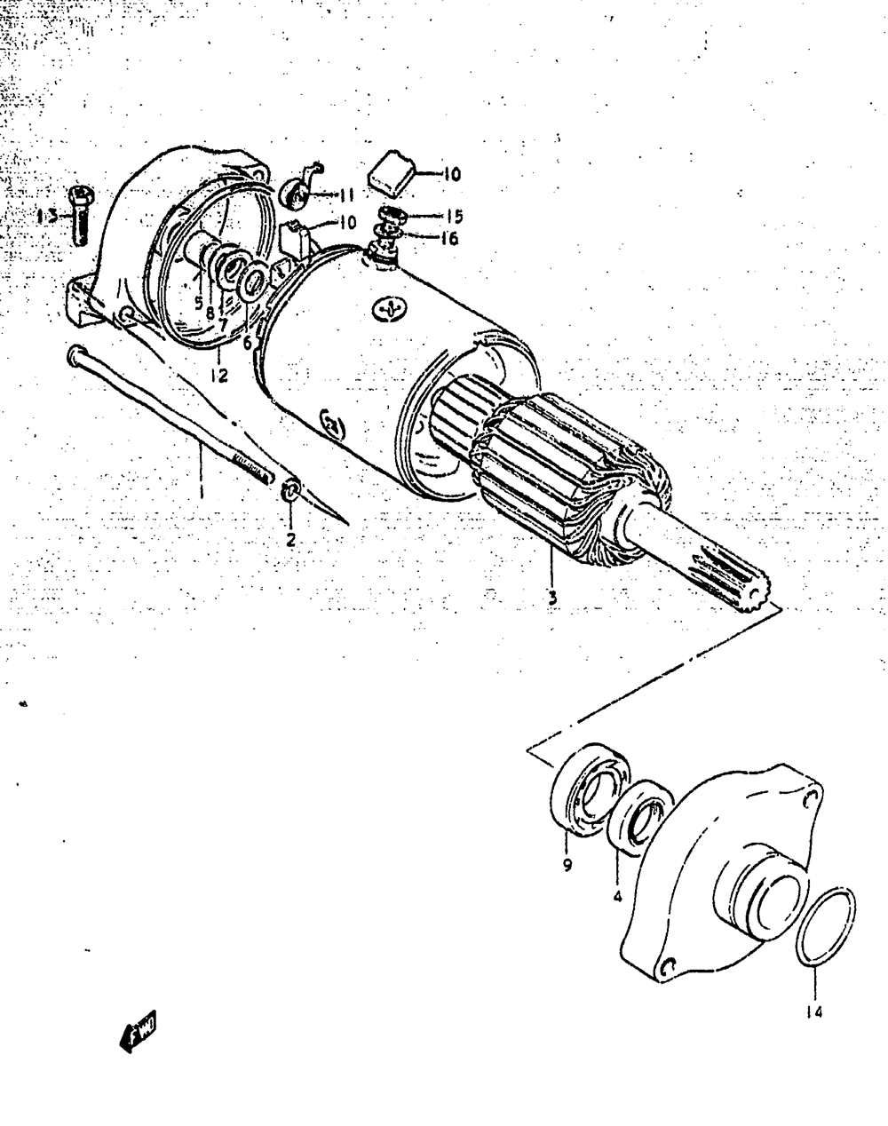 Starting motor