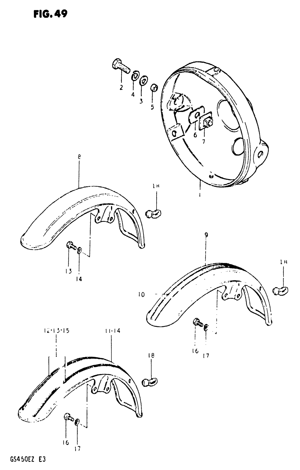 Headlamp housing - front fender