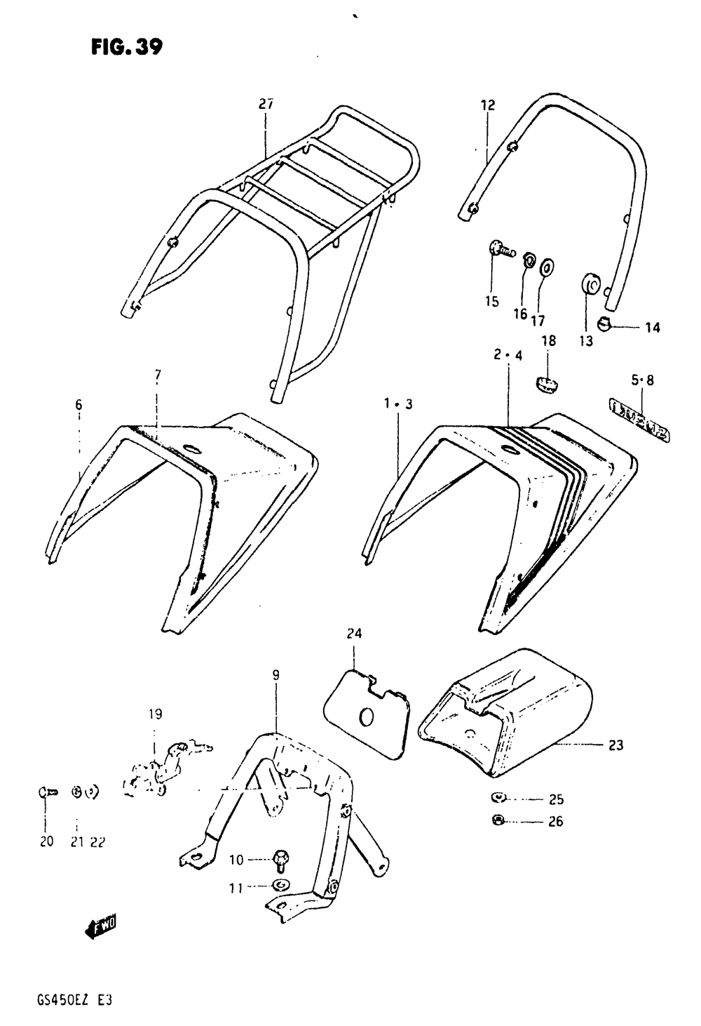 Seat tail cover (model t)