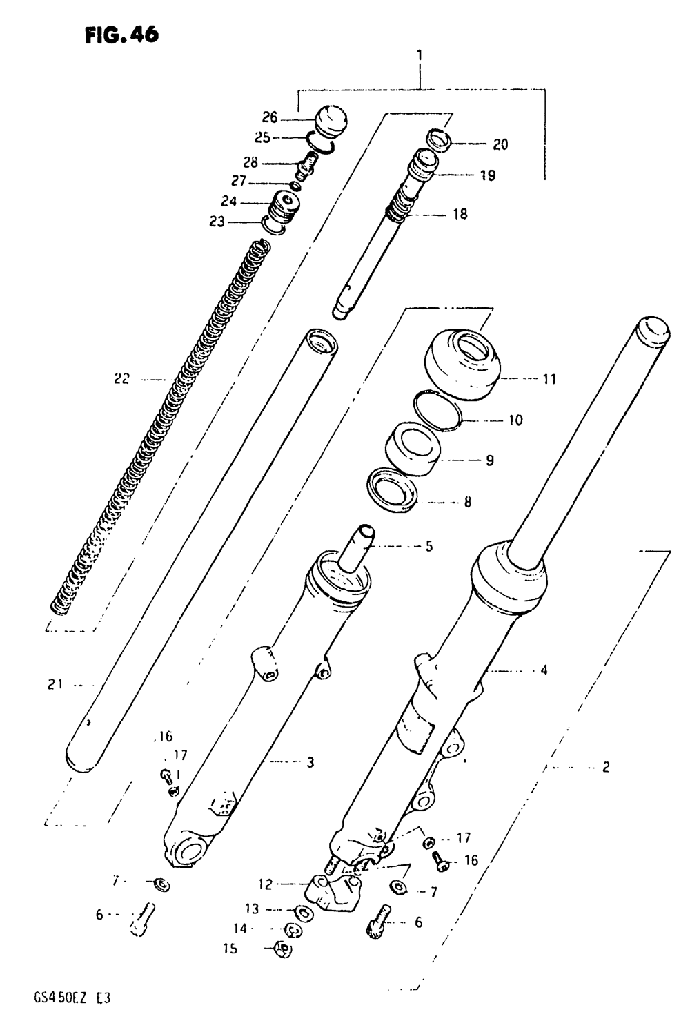 Front fork (model z)