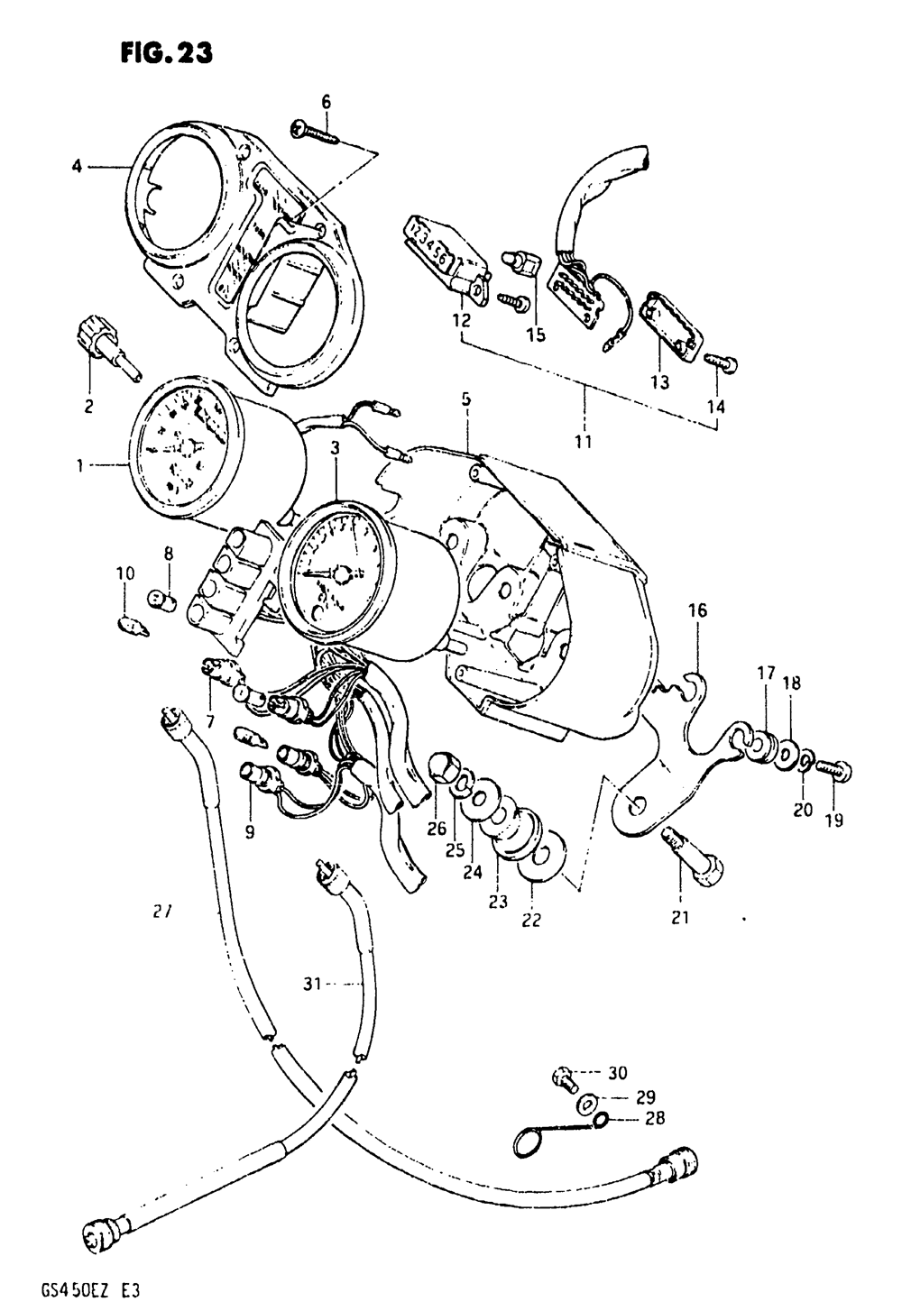 Speedometer - tachometer