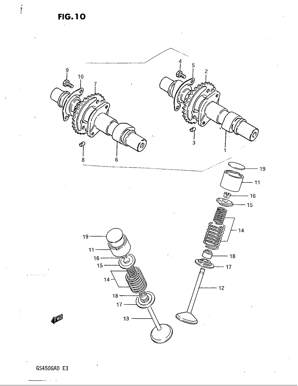 Cam shaft - valve