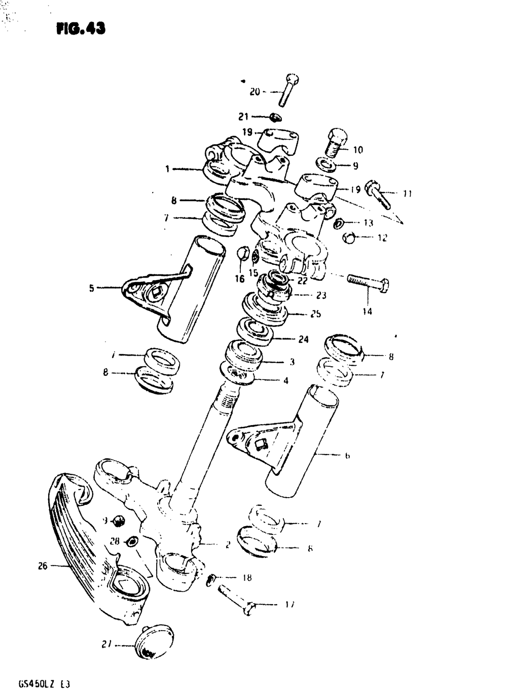 Steering stem (model z)