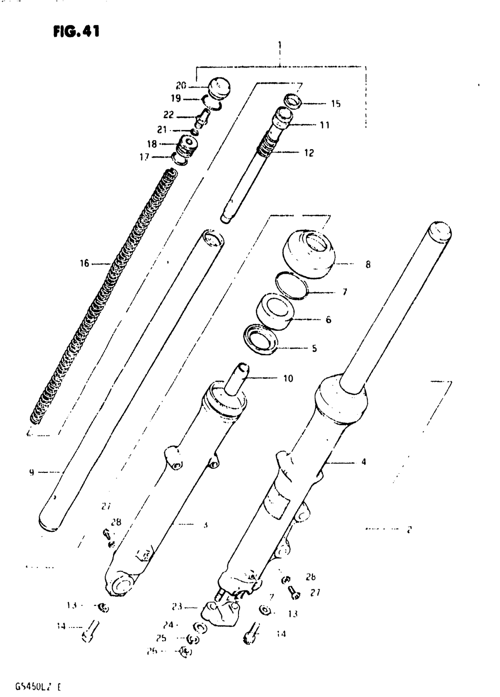 Front fork (model z)