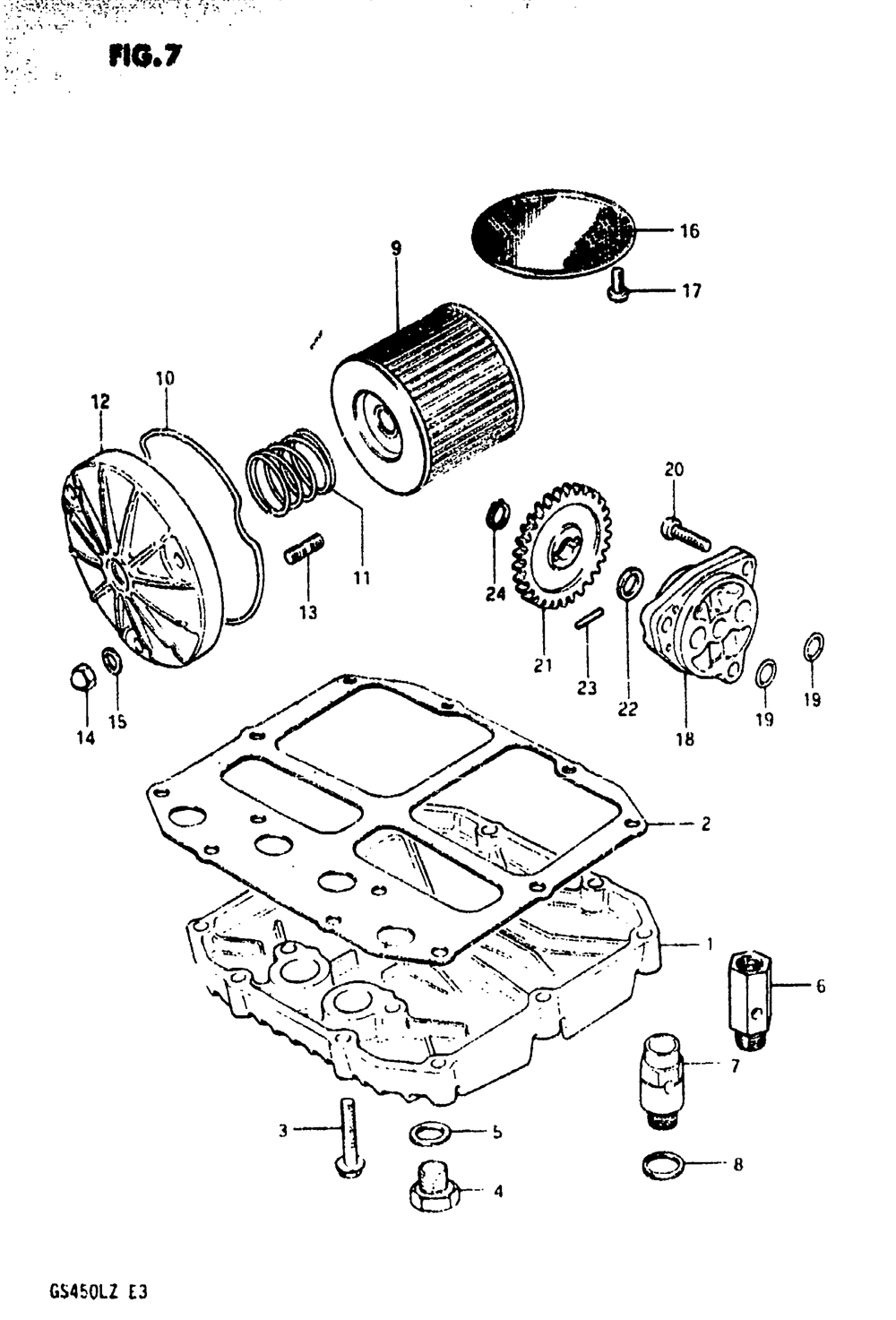 Oil filter - oil pump