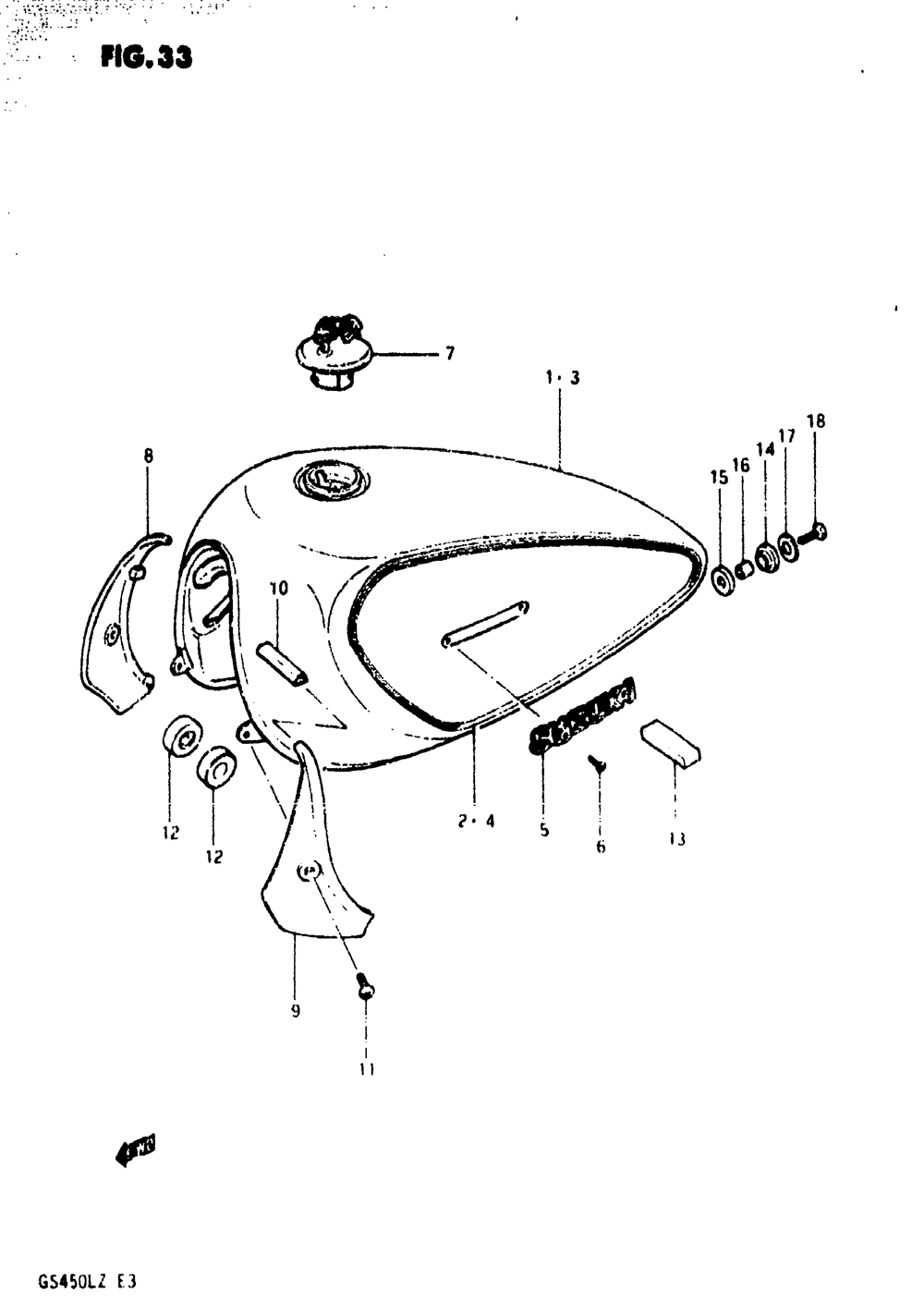 Fuel tank (model x)