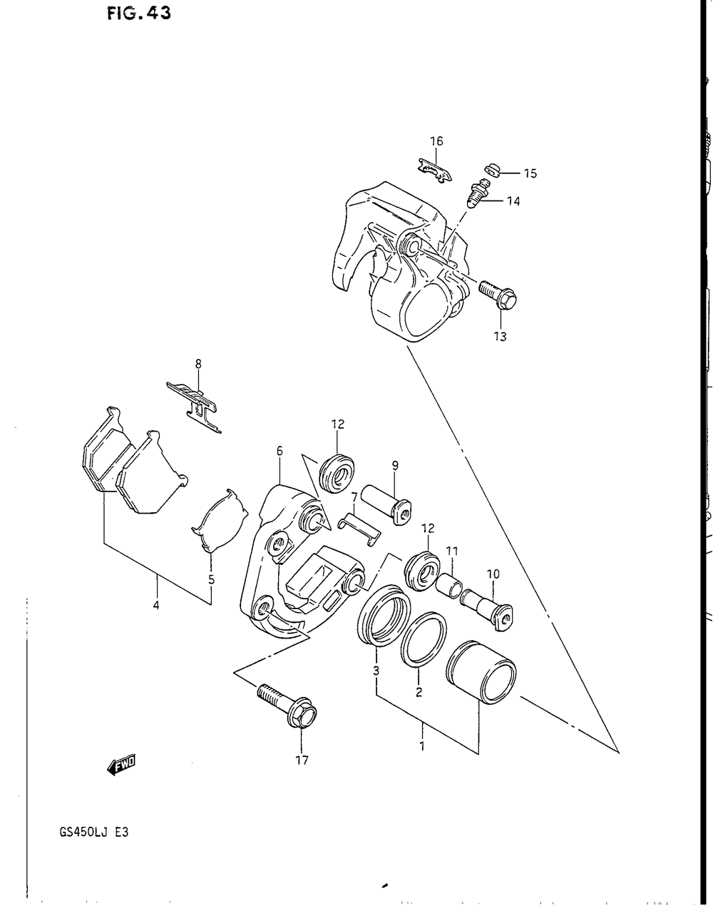 Front calipers (model f_g_h)