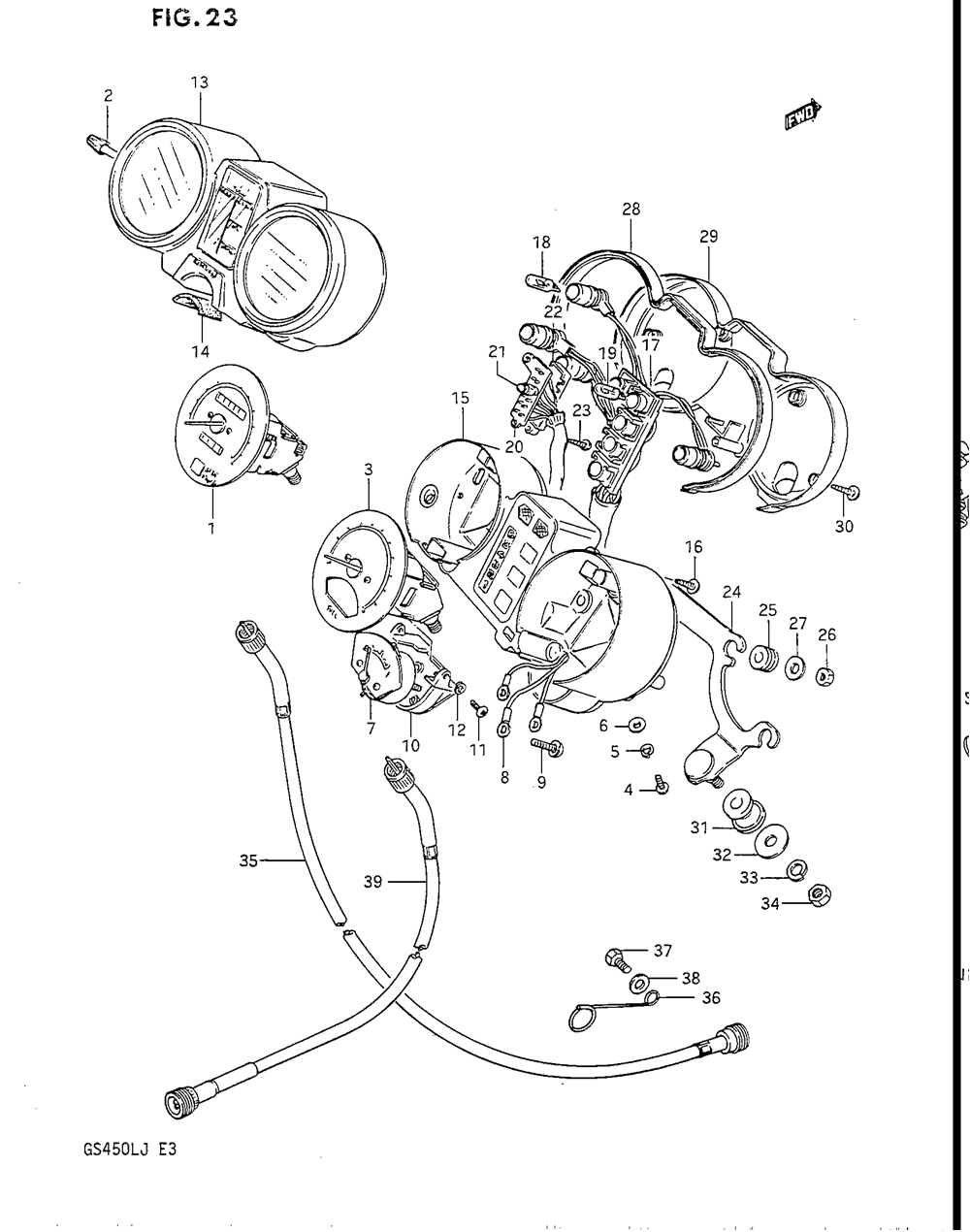 Speedometer - tachometer