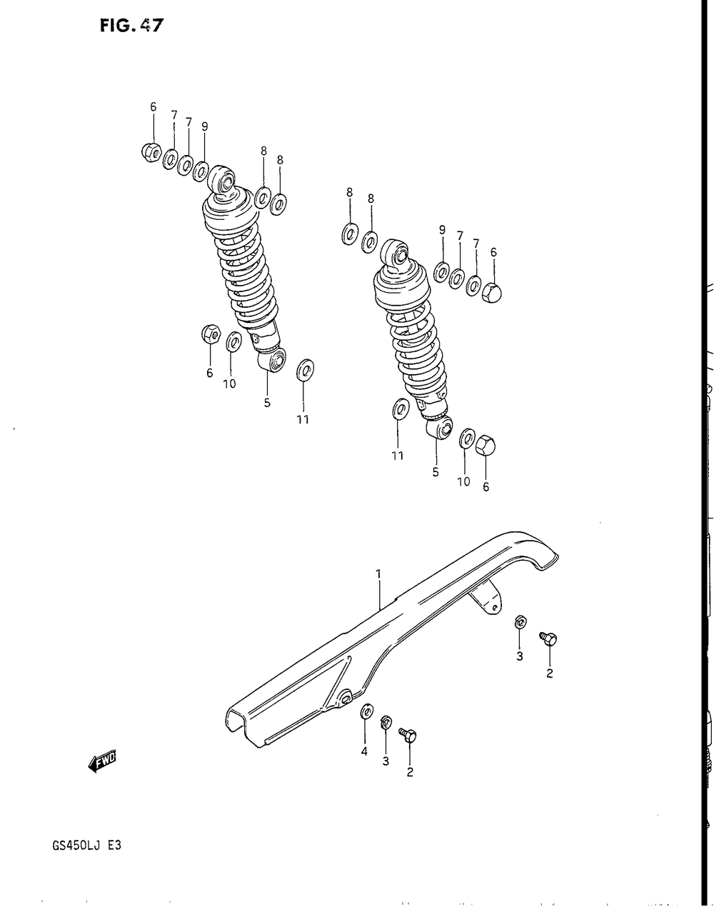 Chain case - shock absorber