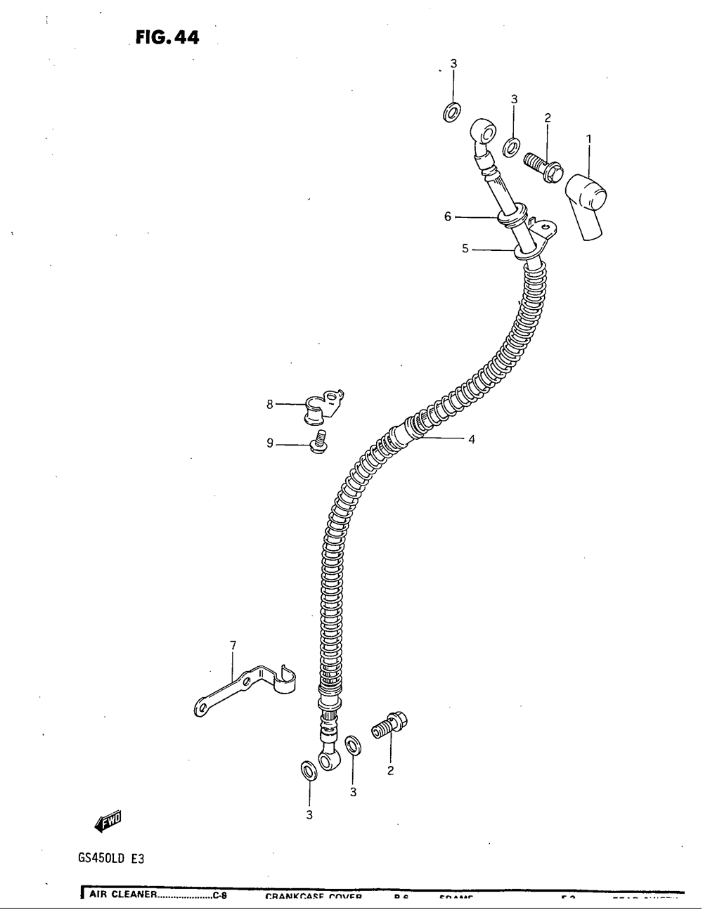 Front brake hose