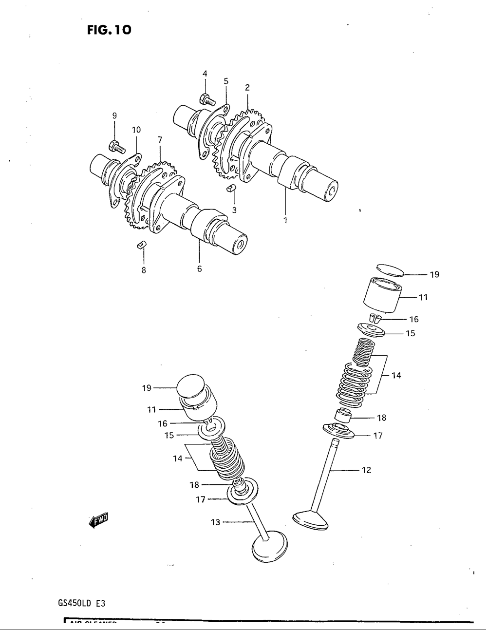 Cam shaft - valve