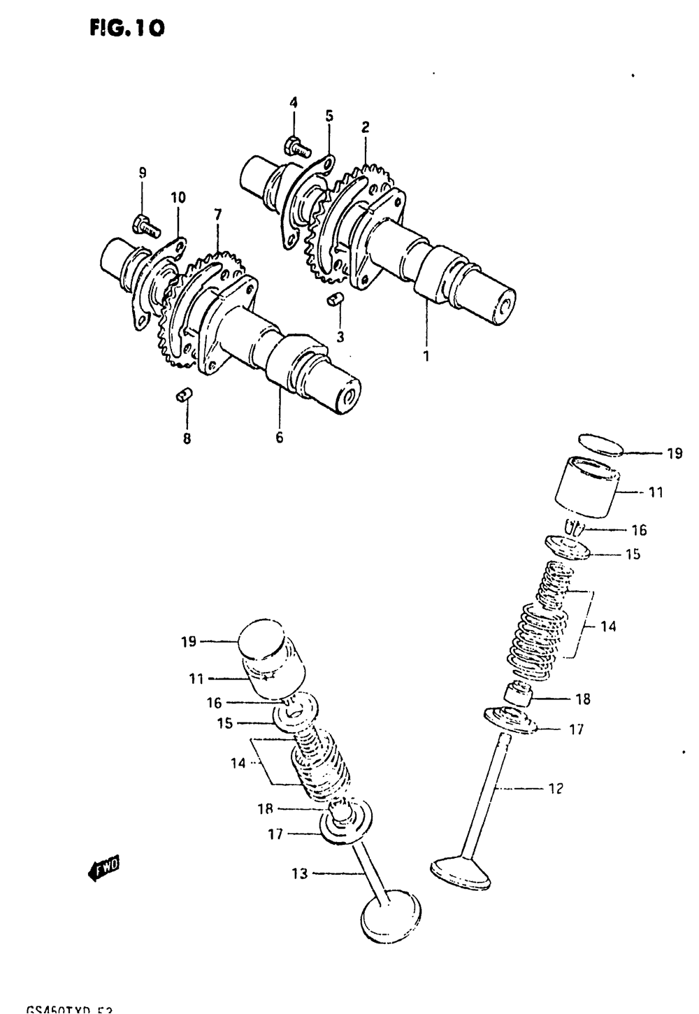 Cam shaft - valve