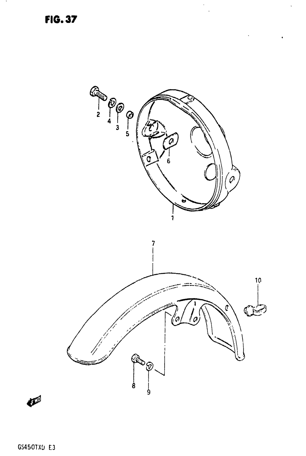 Headlamp housing - front fender