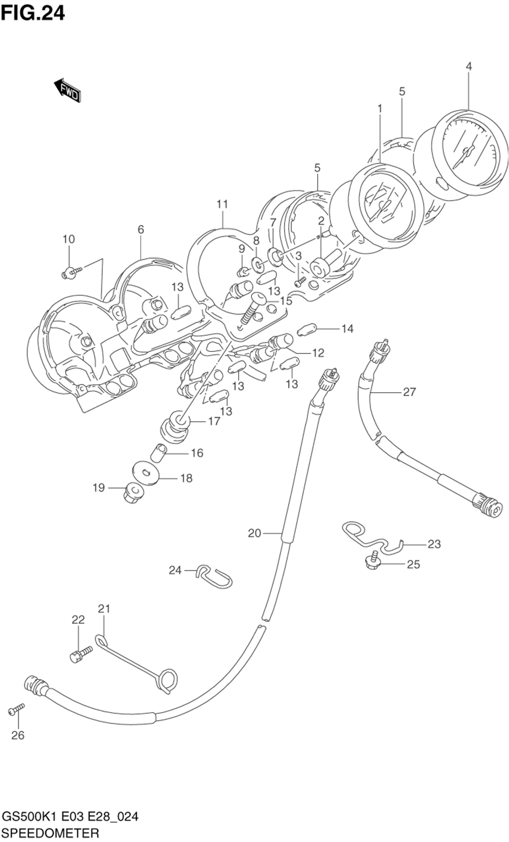 Speedometer - tachometer