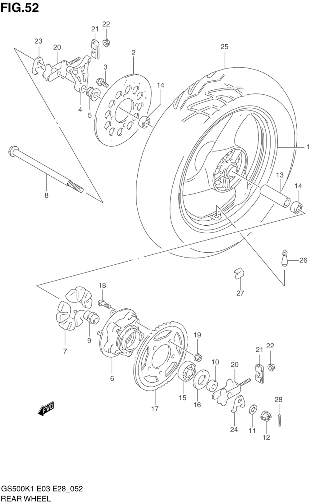 Rear wheel