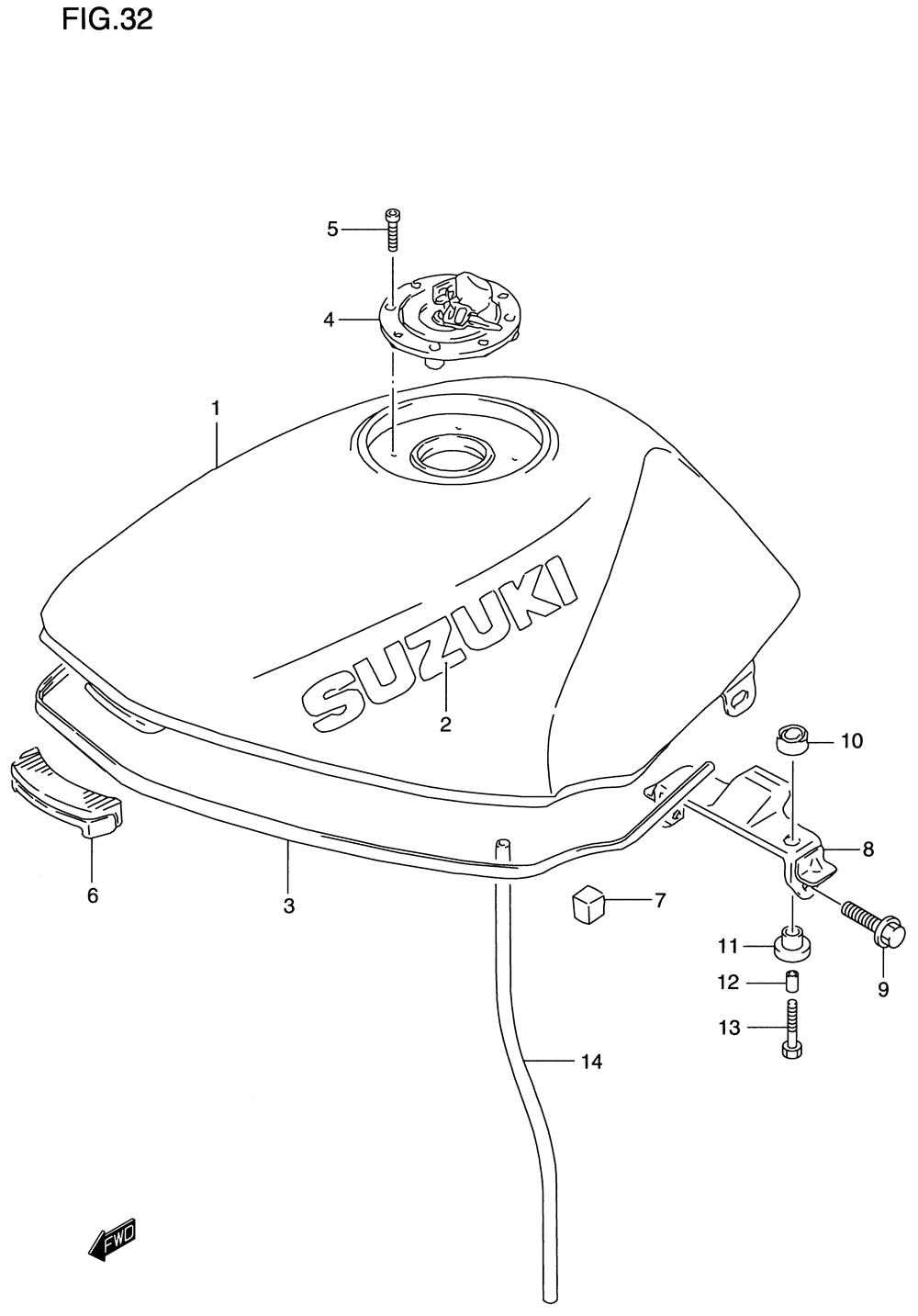 Fuel tank(model v)