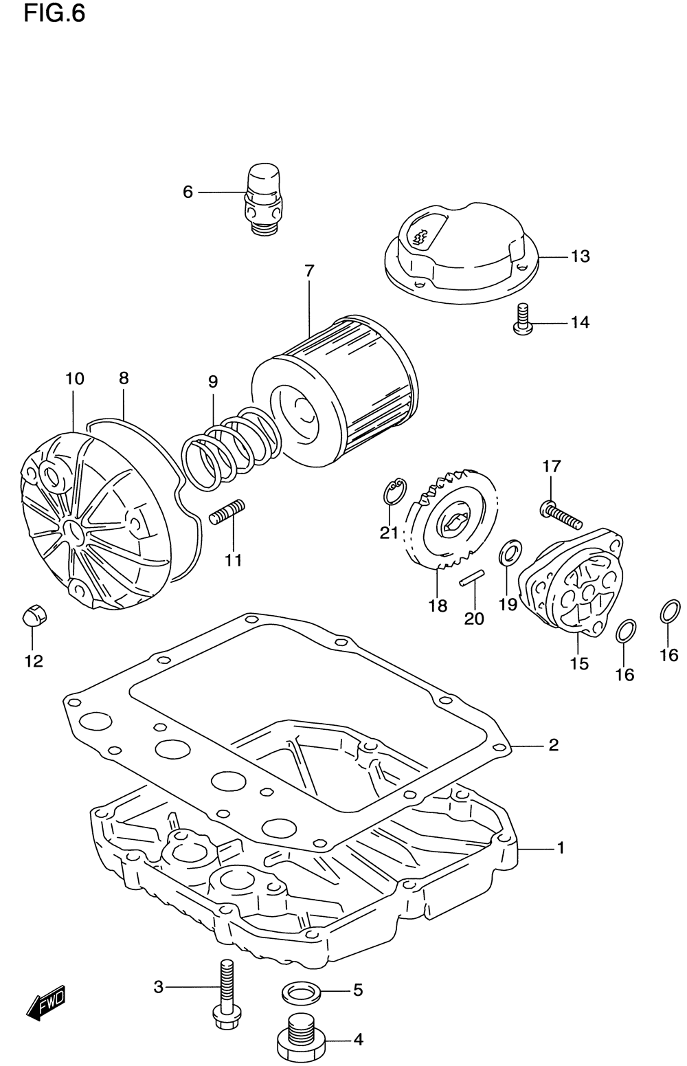 Oil filter - oil pump