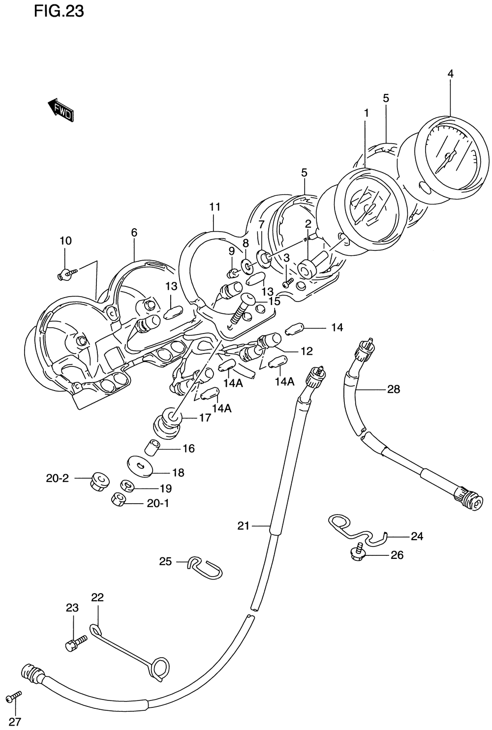 Speedometer - tachometer