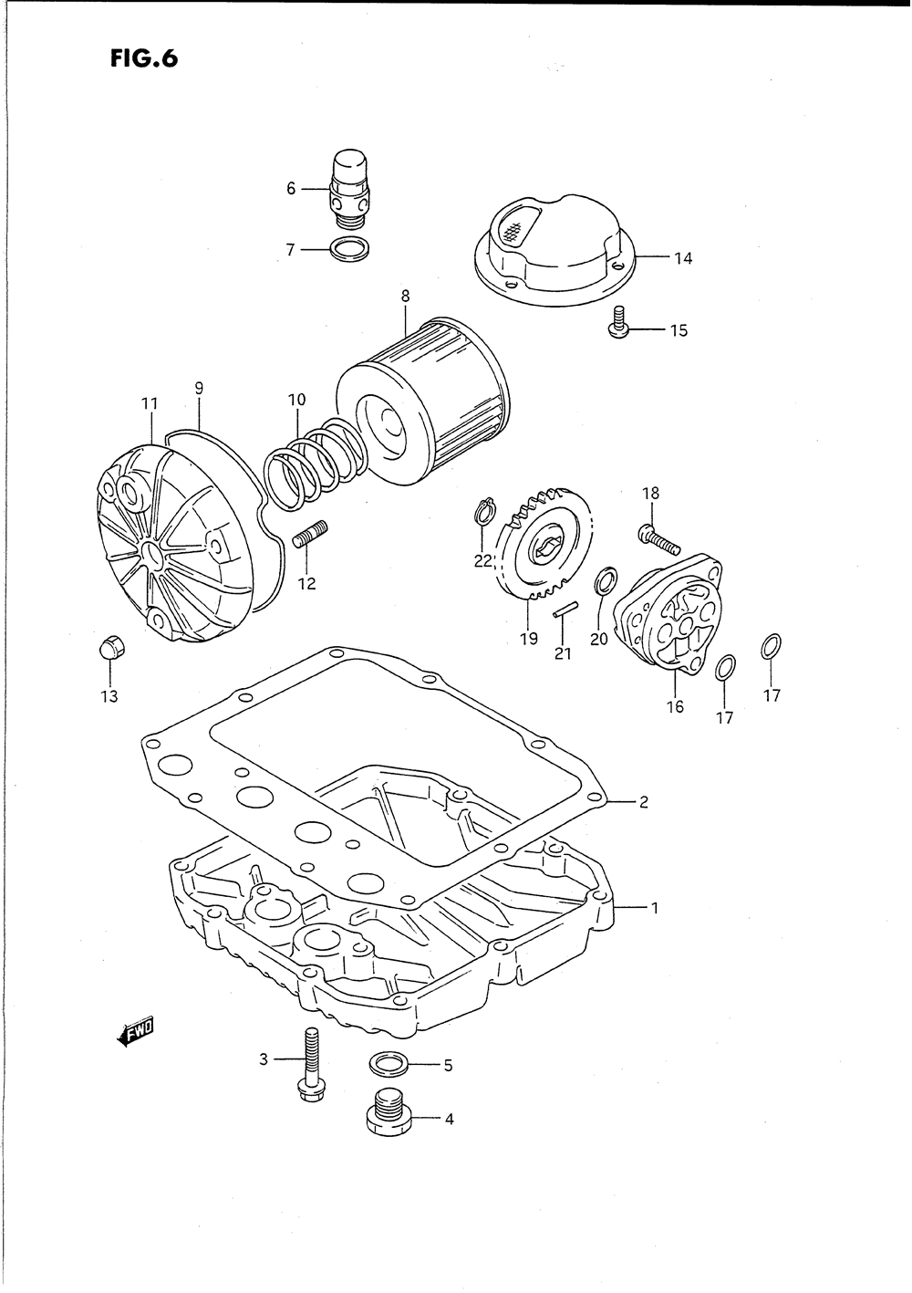 Oil filter - oil pump