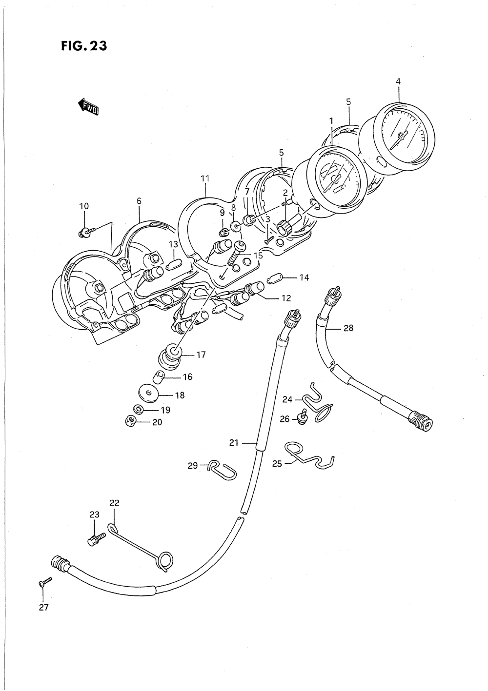 Speedometer - tachometer