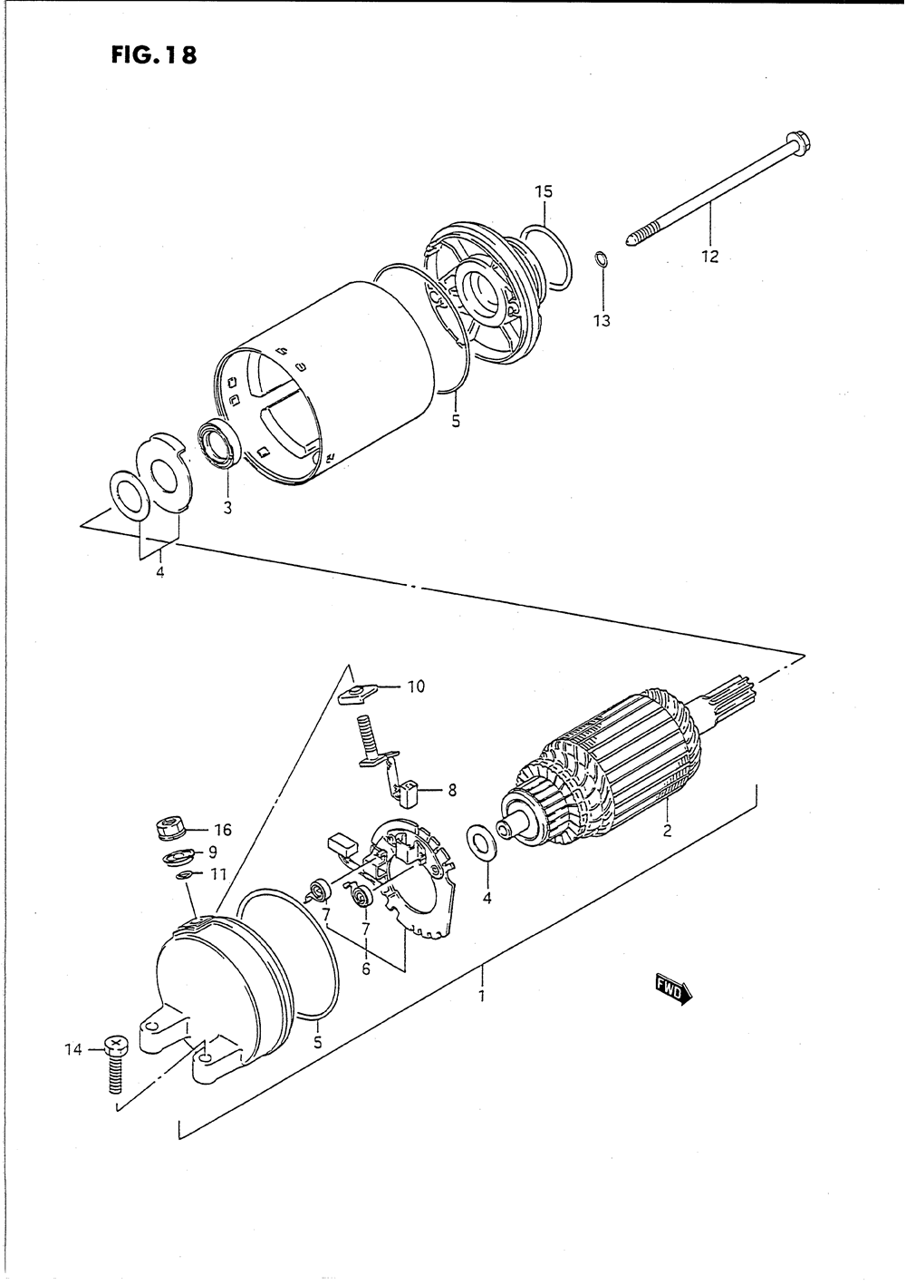 Starting motor