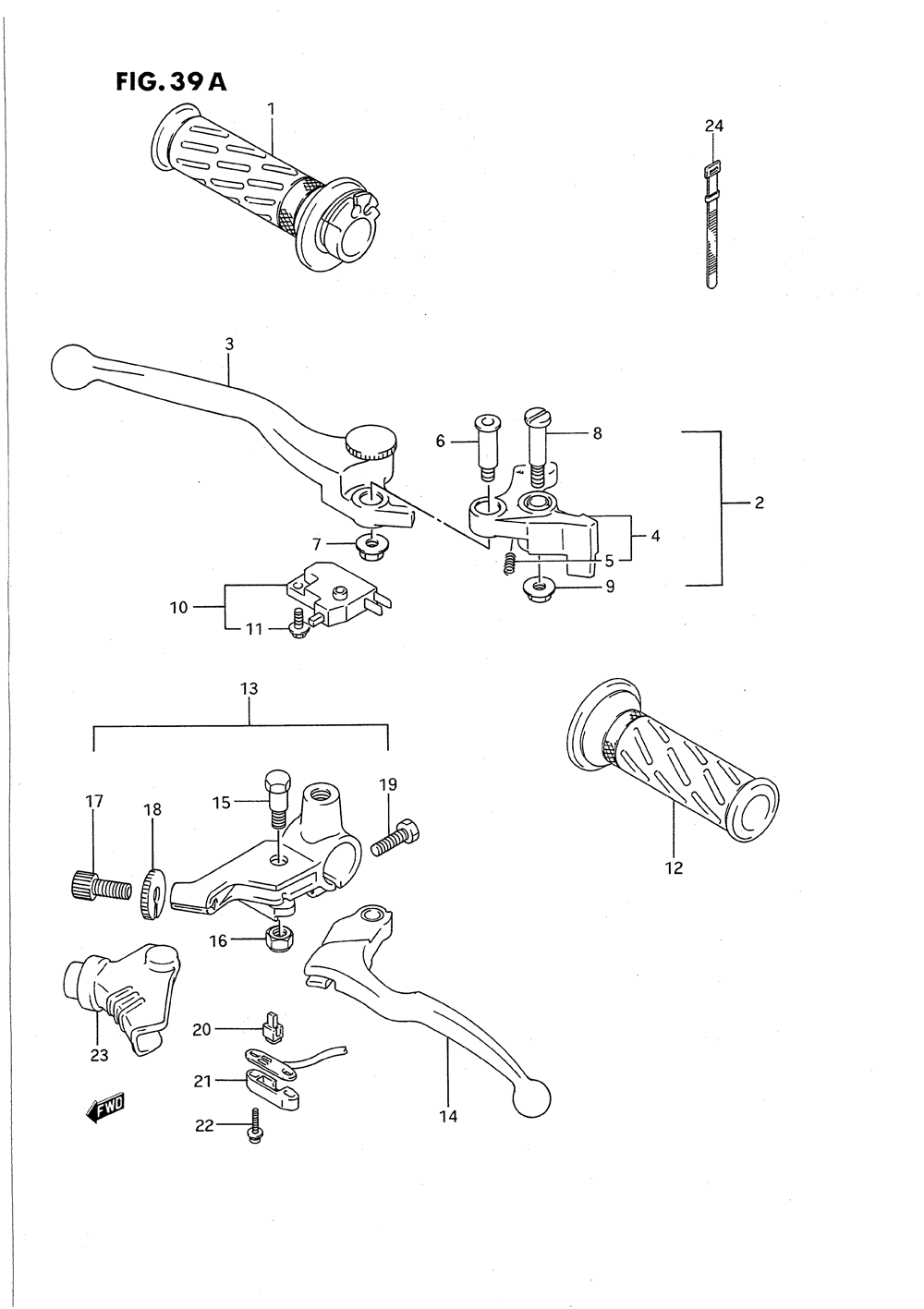 Handle lever (model l_m_n_p_r_s_t)