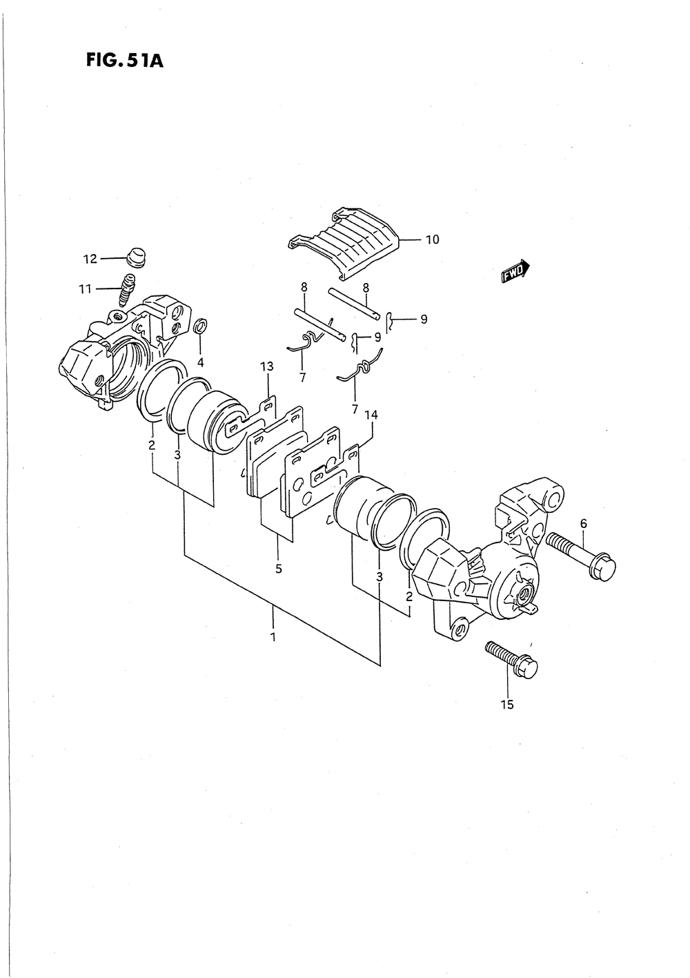 Rear caliper (model p_r_s_t)