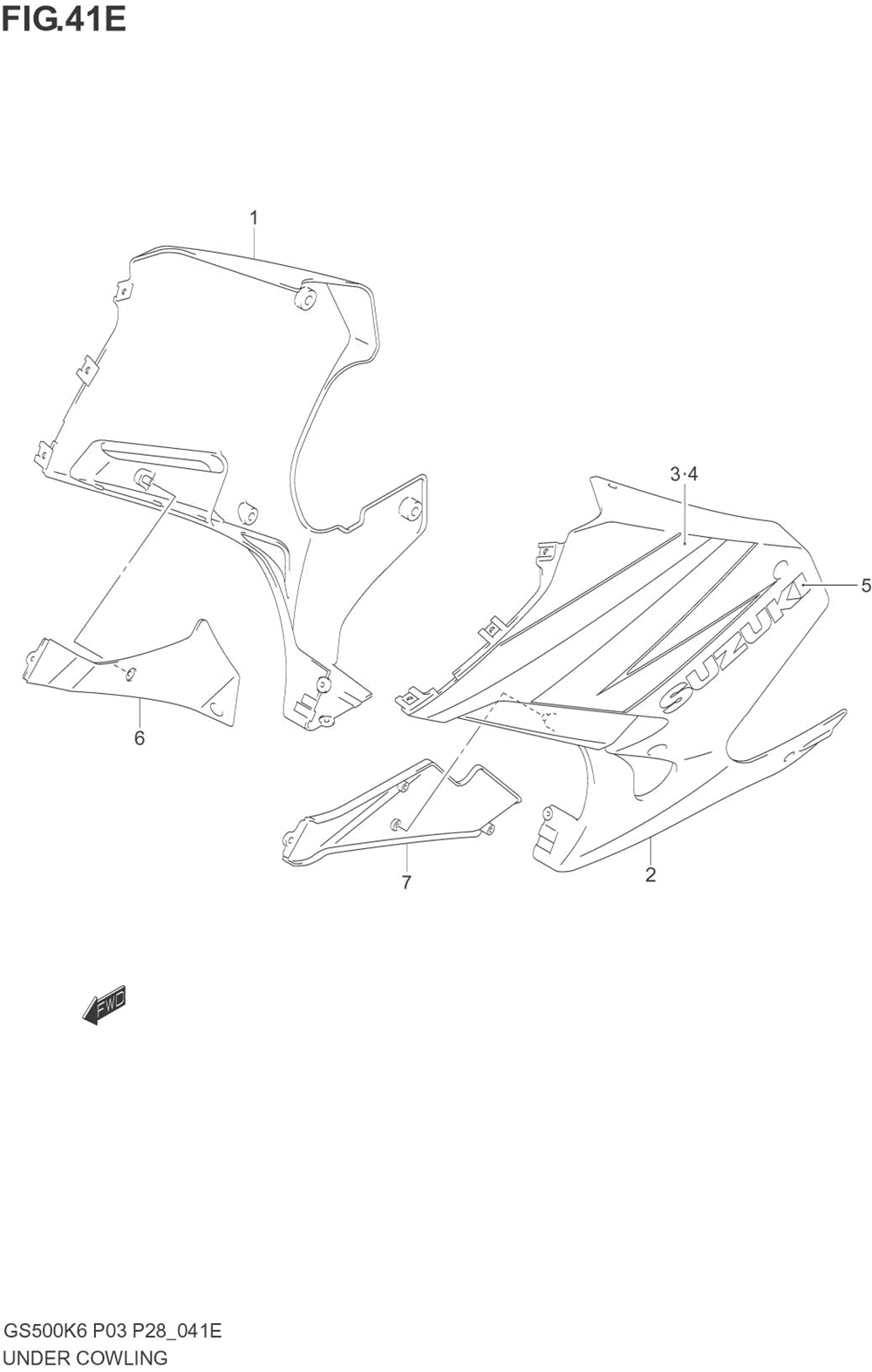 Under cowling(gs500fk4)