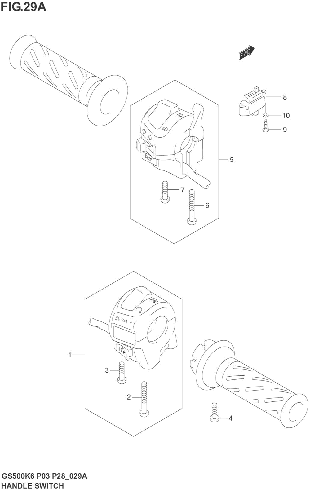 Handle switch (model k6)