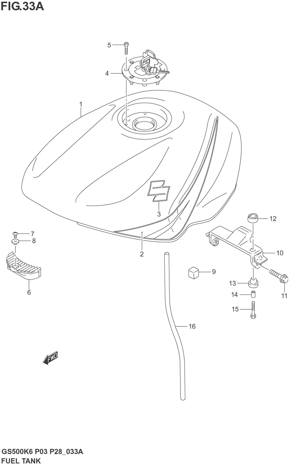 Fuel tank (model k4)