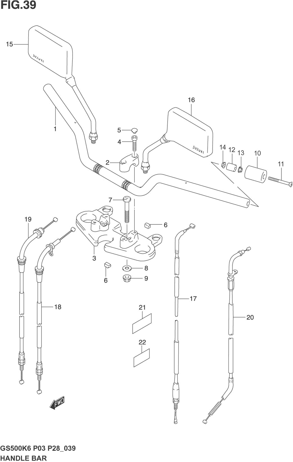 Handlebar (not for u.s. market)