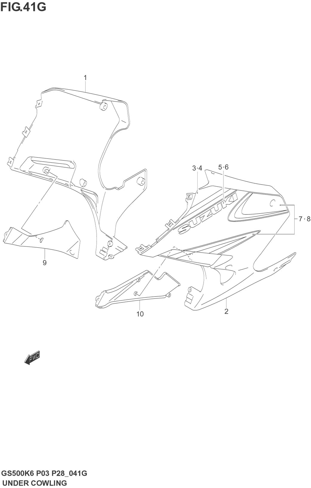 Under cowling(gs500fk6)