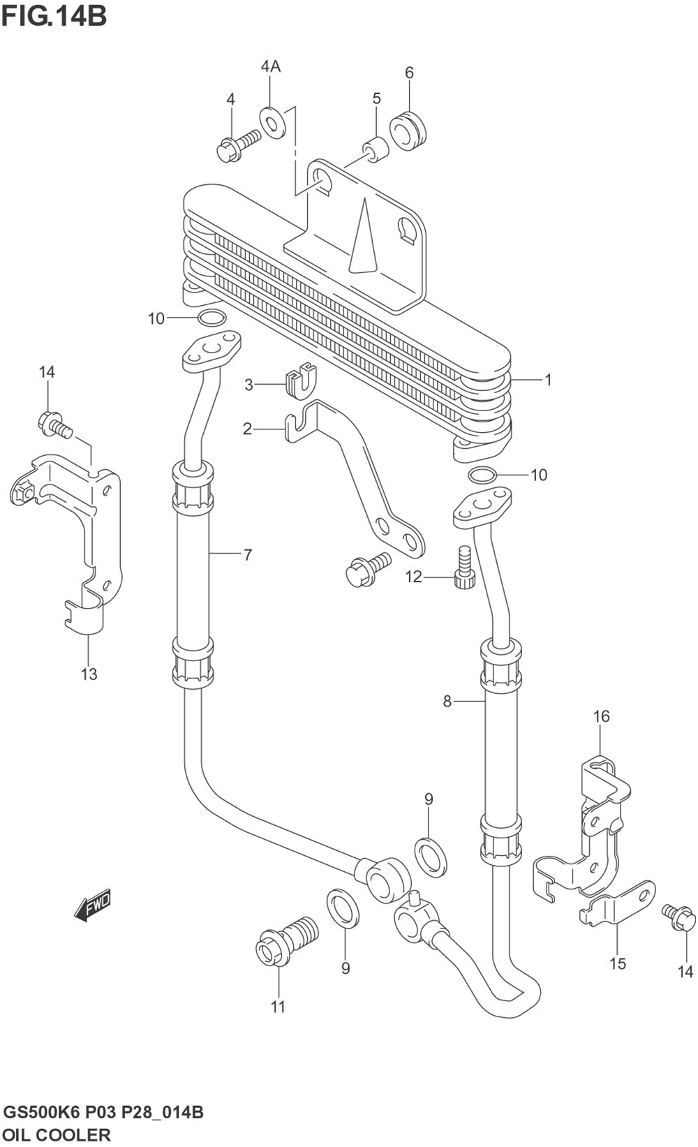 Oil cooler (gs500f)